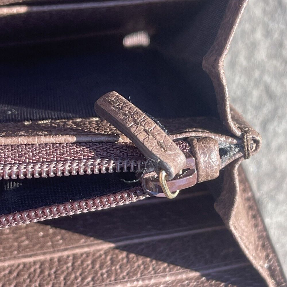 💖SOLD💖Gucci Long Continental Wallet Ophidia x GG Supreme Canvas Stripe - Picture 11 of 16